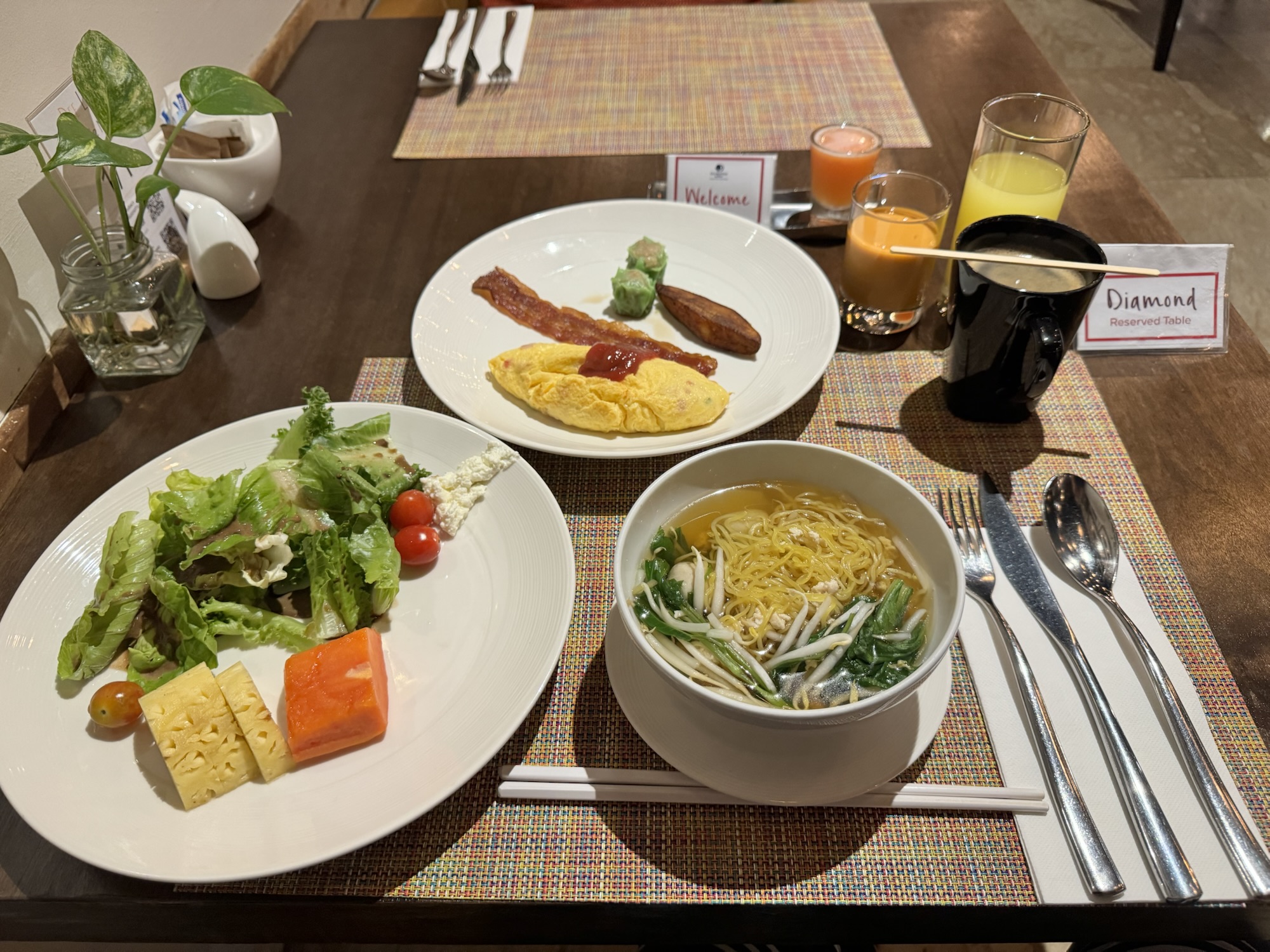 ダブルツリー スクンビット 朝食プレート