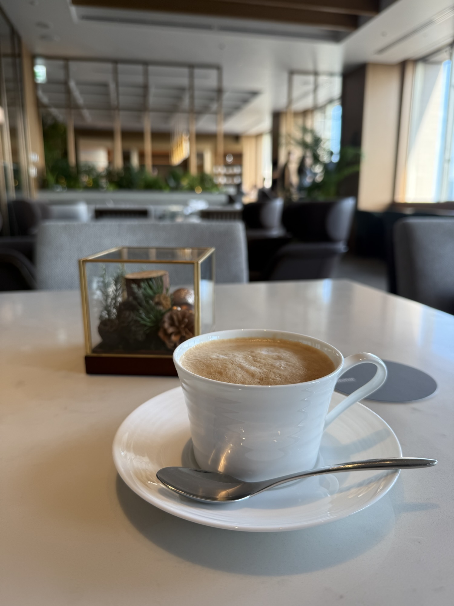 クラブラウンジのカフェラテ