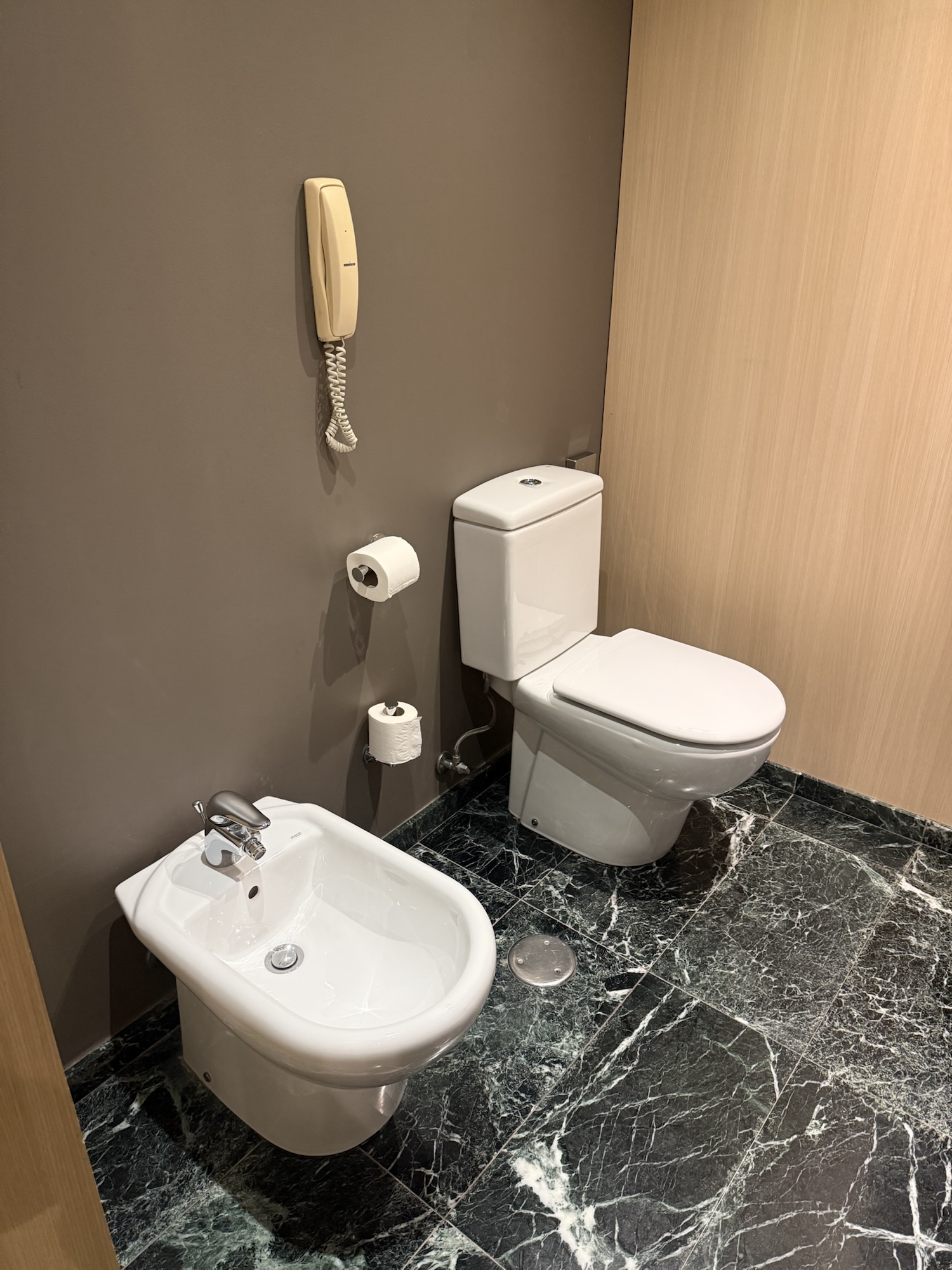 清潔なトイレとヨーロッパ式のビデ