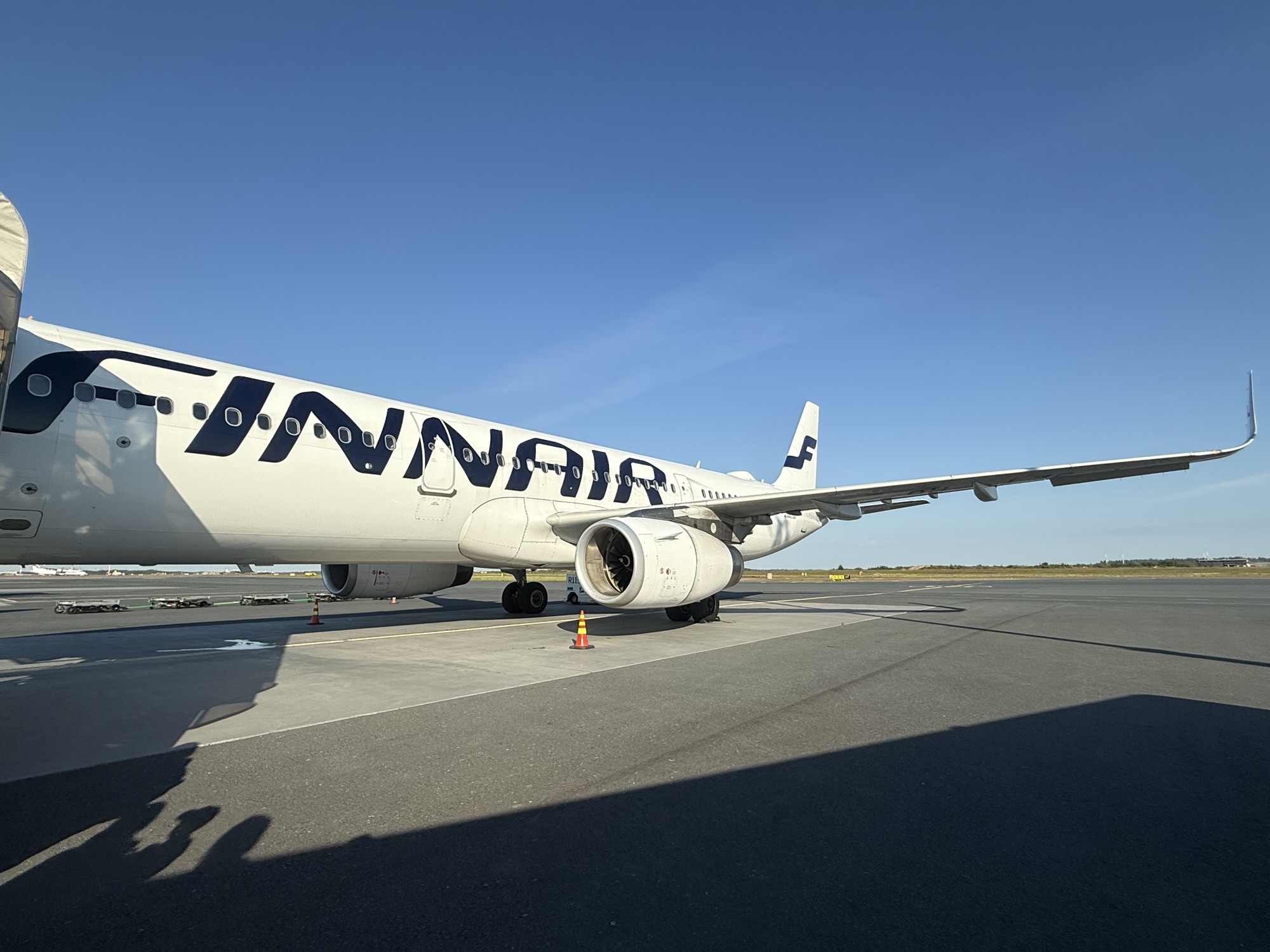 駐機中のフィンエアー機