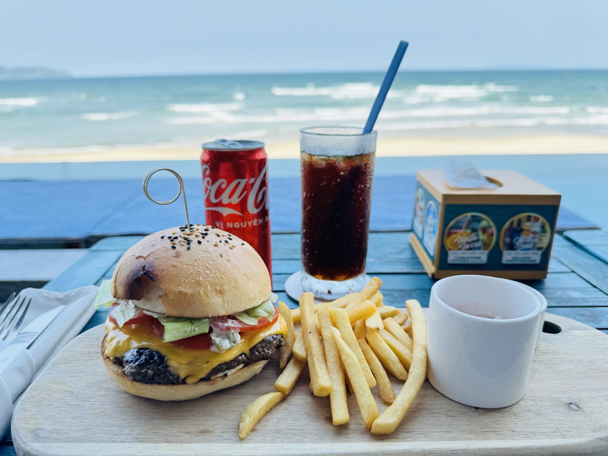 Esco Beachのハンバーガー