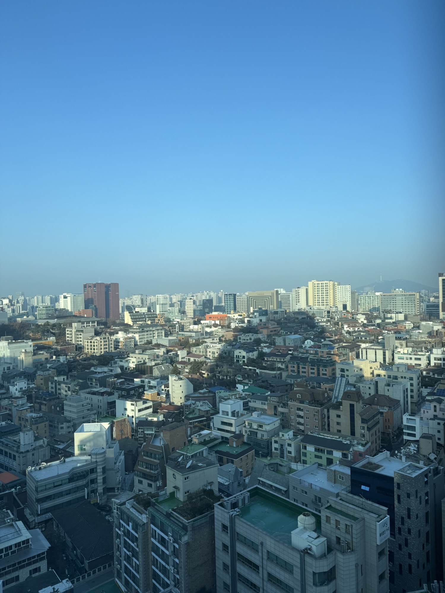 18階から見た江南の市街地ビュー