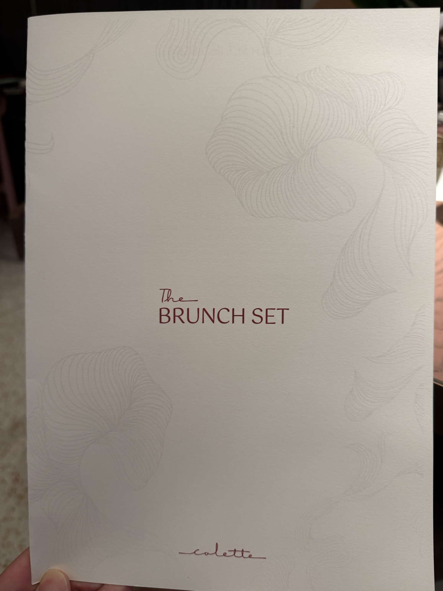 KROMO Bangkok 朝食メニュー The Brunch Set