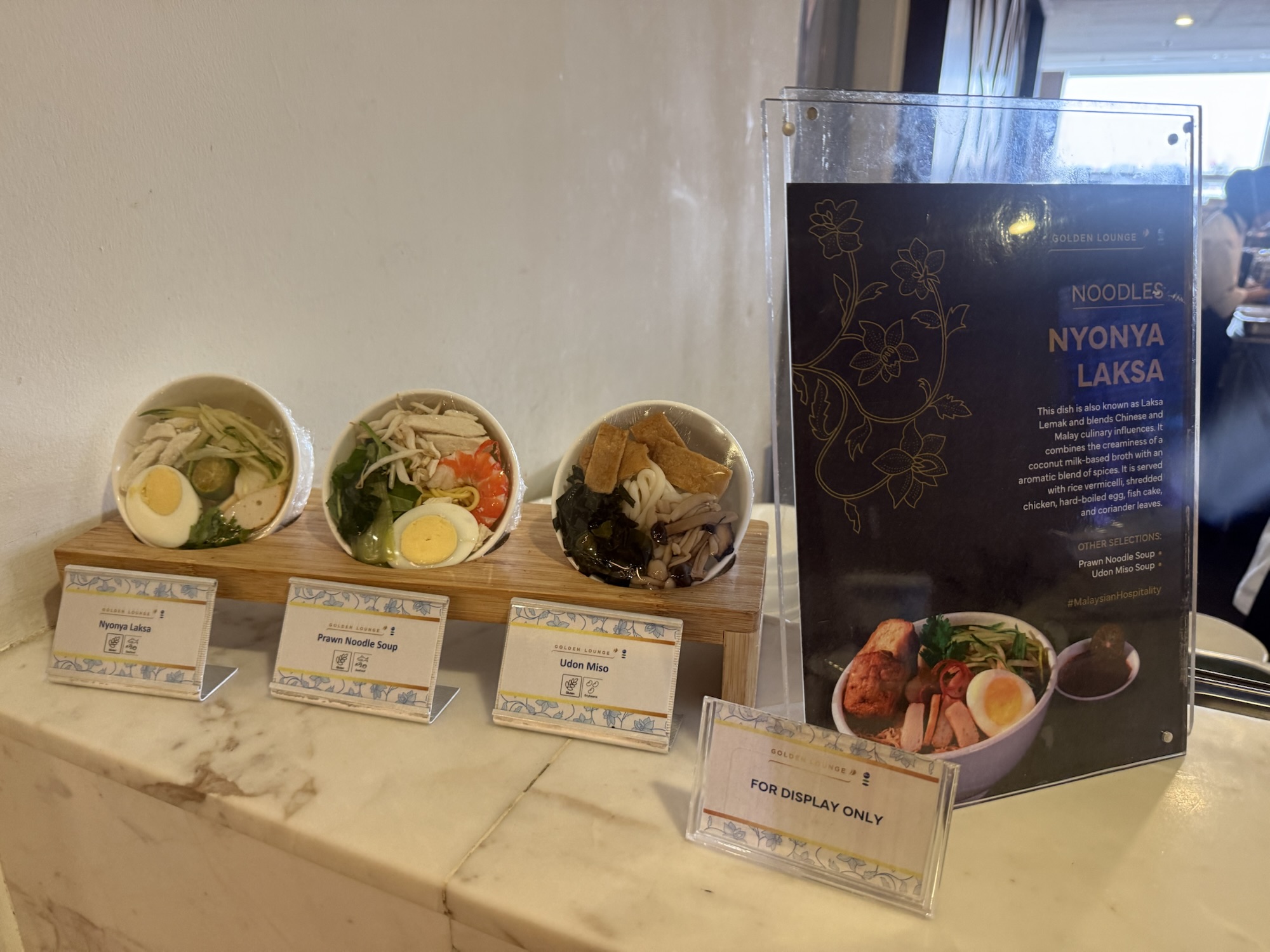 Golden Lounge Domesticの麺料理コーナー