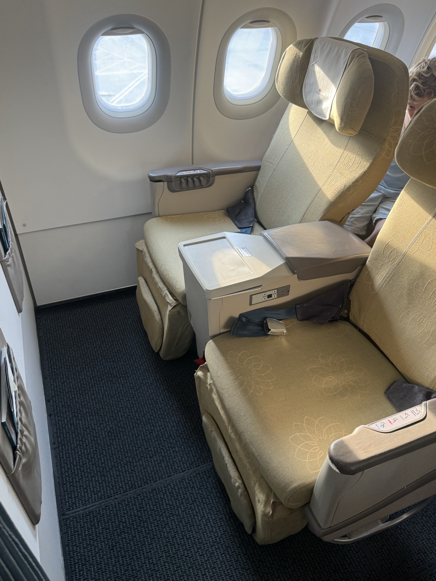 ベトナム航空A321のビジネスクラスキャビン
