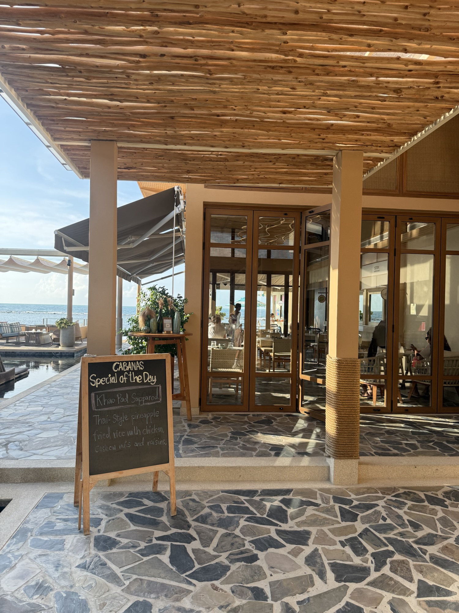 Marasca Samuiの朝食会場Cabanas Koh Samuiの入口
