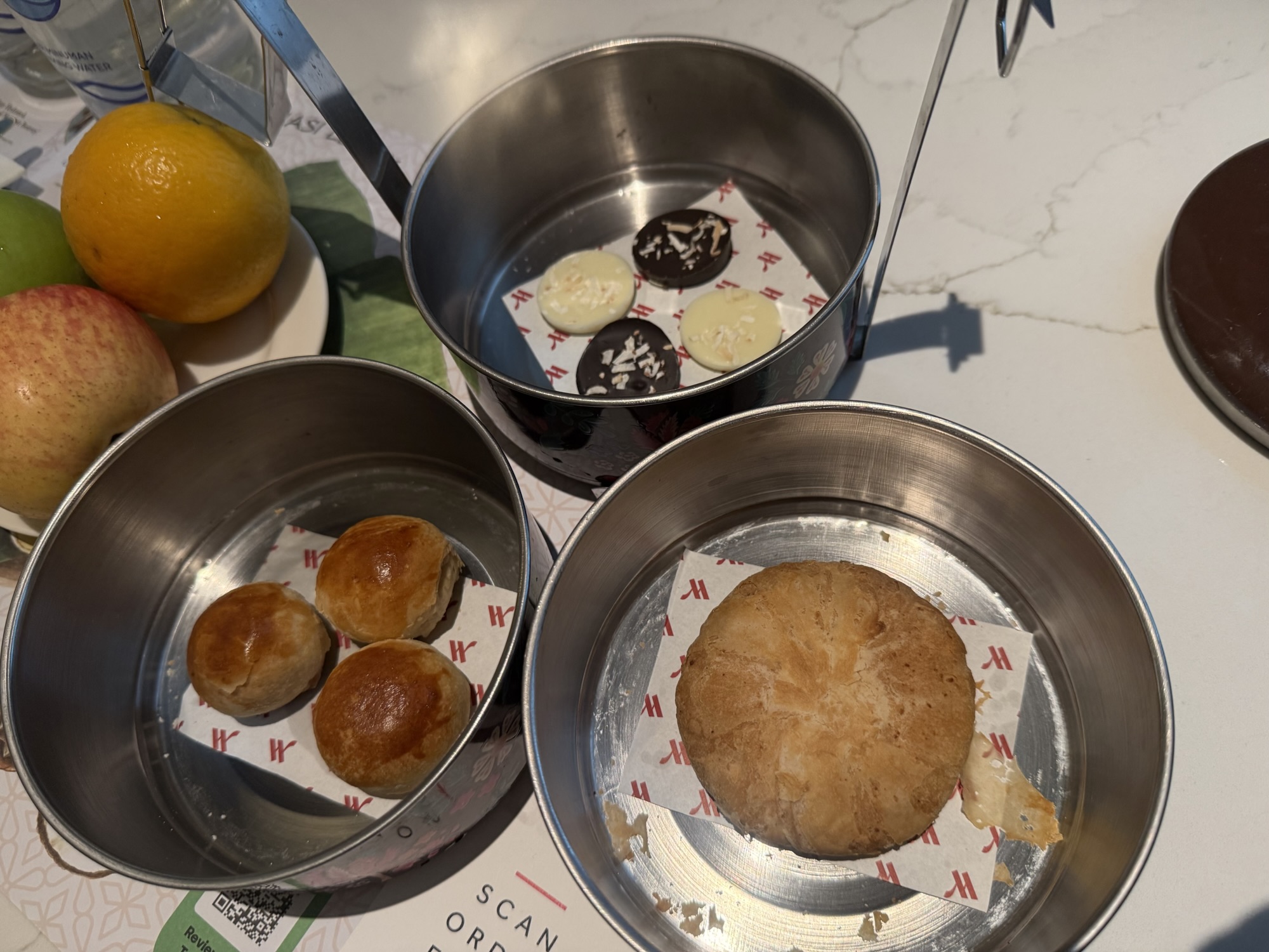 ウェルカムアメニティとして用意されたお菓子