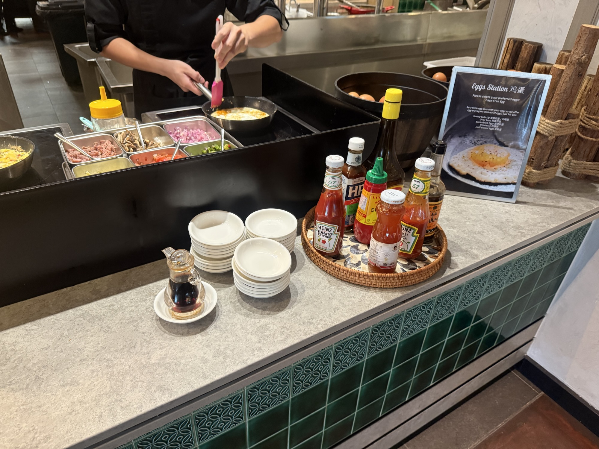 Sago Restaurantのエッグステーション